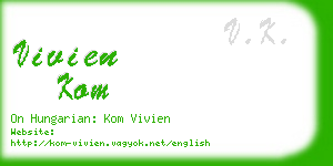 vivien kom business card
